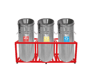 ÇK-1811 3’LÜ ATIK KOVA SETİ