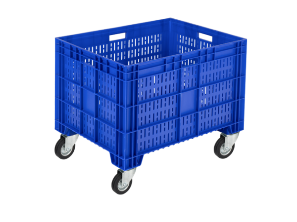 S-AX-8650-AT DELİKLİ SEBZE MEYVE KASASI 600X800X633 - Plastik Kasa