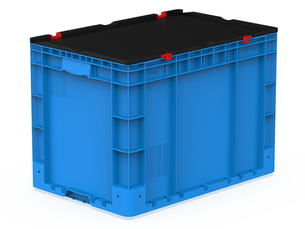 S-HK-4642-MK 400X600X435 KAPAKLI TAŞIMA KASASI - Plastik Kasa