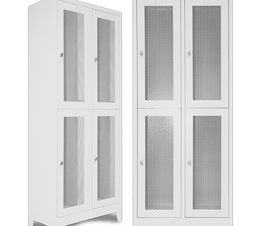 4lü Hasır Telli Soyunma Dolabı - Plastik Kasa