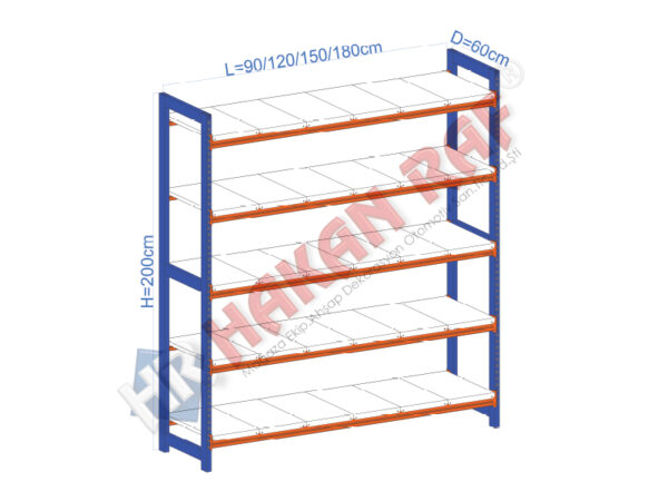 Hafif Rack Raf Sistemleri - Plastik Kasa